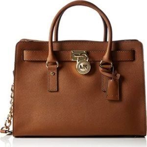 Michael Kors Hamilton Leather Satchel Bag